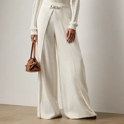 Ralph Lauren Imann Linen Wide-leg Pant In White