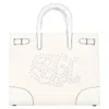 Ralph Lauren Initials Tote Bag In White Canvas In White