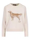 Ralph Lauren Women's Intarsia-knit Golden Retriever Sweater In Multi