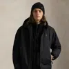 Ralph Lauren Insulated Hooded Jacket In Black