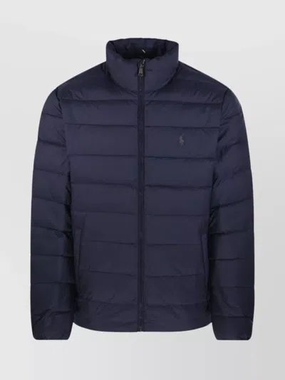 RALPH LAUREN INSULATED JACKET WITH HIGH COLLAR AND POCKETS