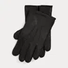 Polo Ralph Lauren Insulated Sheepskin Touch Screen Gloves In Black