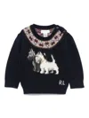 Polo Ralph Lauren Intarsia-knit Sweater In Blue