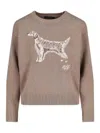 Ralph Lauren Intrised Sweater In Neutral