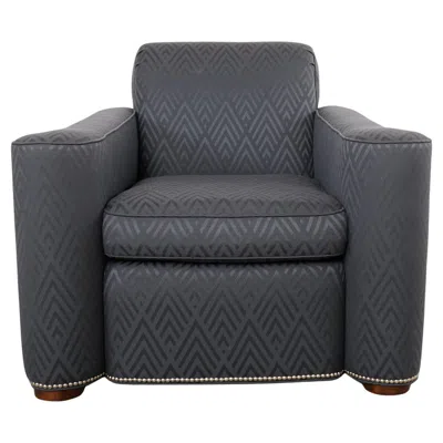 Pre-owned Ralph Lauren Italian Upholstered Brook Street Club Chair In Brown