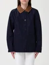 Ralph Lauren Collared Barn Coat In Multi
