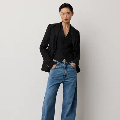 Ralph Lauren Jaiden Linen Vest In Black
