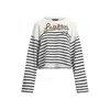 Ralph Lauren Jamarie Long Sleeve Sweatshirt In White Refined Navy