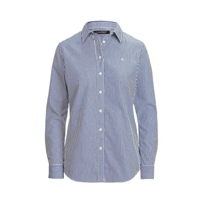 Ralph Lauren Jamelko Long Sleeve Button Front Shirt In Blue White