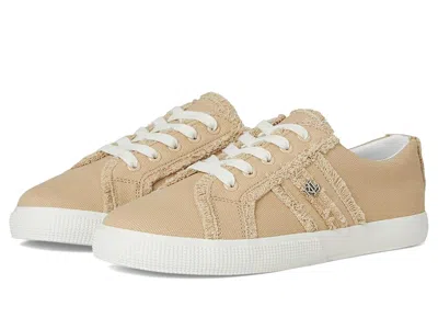 Ralph Lauren Janson Frayed Canvas Sneakers In Multi