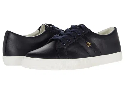 Ralph Lauren Janson Ii Action Leather Sneaker In Blue