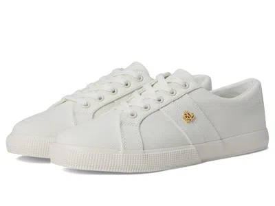 Ralph Lauren Janson Ii Canvas Sneakers Women's Shoes Optic White: 9.5 B - Medium