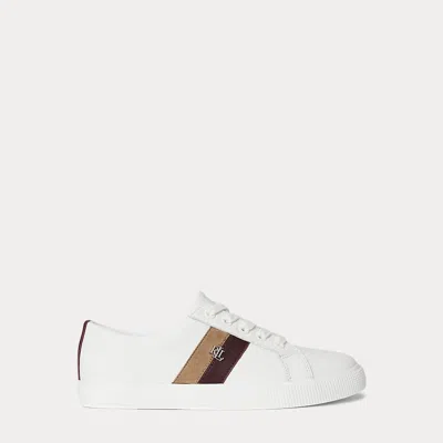 Ralph Lauren Janson Ii Color-blocked Leather Sneaker