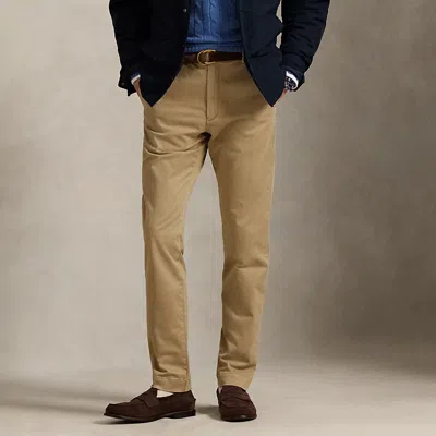 Ralph Lauren Jarrett Slim Fit Sateen Pant In Nude