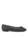 Ralph Lauren Jayna Blue Denim Ballet Pumps In Blue