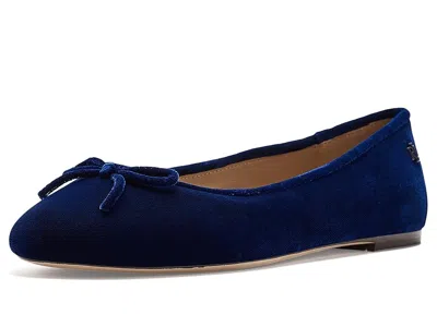 Ralph Lauren Jayna Iii Velvet Flats In Blue