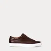 Ralph Lauren Jermain Leather Sneaker In Multi