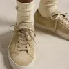 Ralph Lauren Jermain Suede Sneaker In Brown