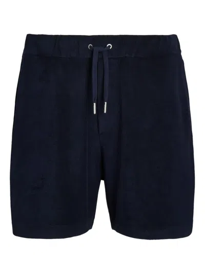 Ralph Lauren Jersey Bermuda Shorts In Blue