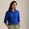 Polo Ralph Lauren Jersey Hooded T-shirt In Blue Saturn