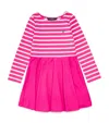 Ralph Lauren Jersey Stripe Day Dress In Pink