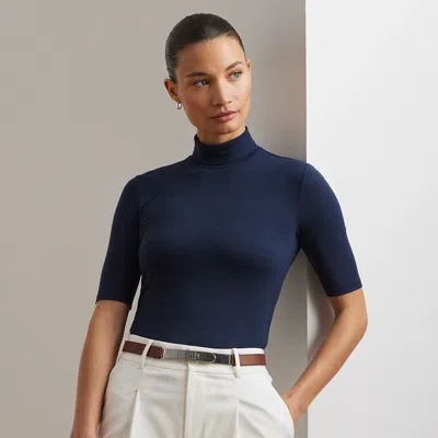 RALPH LAUREN RALPH LAUREN JERSEY TURTLENECK TOP,0042120899