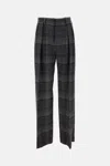 Ralph Lauren Collection Jody Plaid Pants In Gray