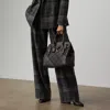 Ralph Lauren Jody Plaid Wool Pant In Black
