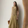 Ralph Lauren Jordyn Pleated Chiffon Skirt