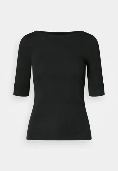 Polo Ralph Lauren Judy Elbow Sleeve Knit In Polo Black