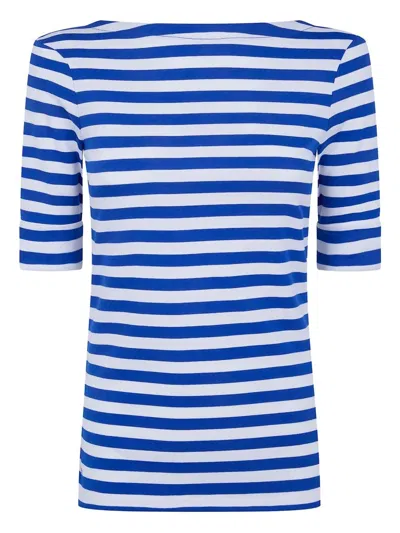 Ralph Lauren "judy" Mid Sleeves T-shirt In Blue