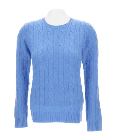 Ralph Lauren Julianna Cable-knit Jumper In Blue