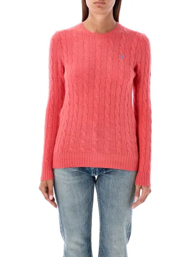 Ralph Lauren Julianna Cable Knit Sweater In Multi