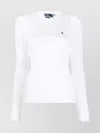 Ralph Lauren Julianna Crew Neck Preppy Knitwear In White