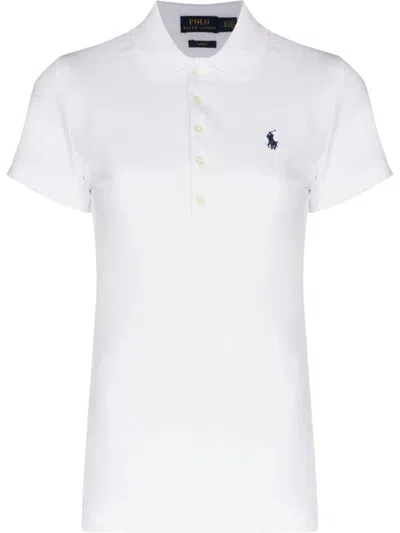 RALPH LAUREN RALPH LAUREN JULIE EMBROIDERED LOGO POLO SHIRT