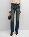 Polo Ralph Lauren Kaida Bootcut-leg Telluride Denim Jeans In Indigo