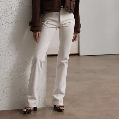 Polo Ralph Lauren Kaida Relaxed Bootcut Jean In Chic White