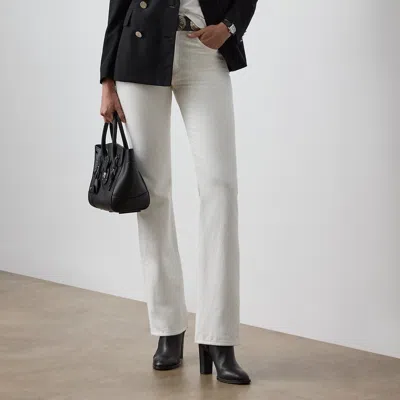 Ralph Lauren Kaida Relaxed Bootcut Jean In Chic White
