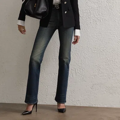 Polo Ralph Lauren Kaida Relaxed Bootcut Jean In Telluride Indigo