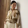 Ralph Lauren Karen Diary-print Silk Twill Blouse