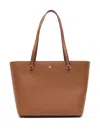 Ralph Lauren Karly Shpper Medium Tote In Brown