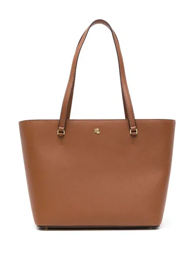 Ralph Lauren Karly Shpper Medium Tote In Brown