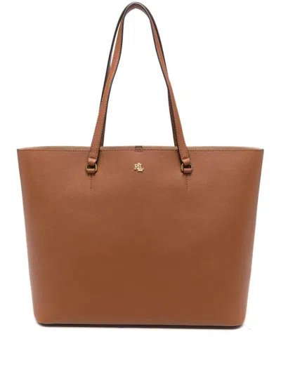 Ralph Lauren Karly Tote Bag In Brown
