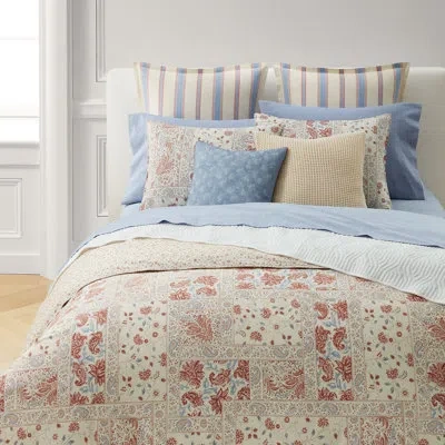 Ralph Lauren Katie Full/ Queen Comforter Set In Blue;red