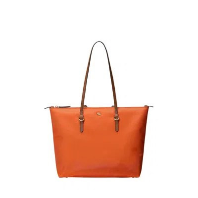 Ralph Lauren Keaton 26 Tote Medium In Orange