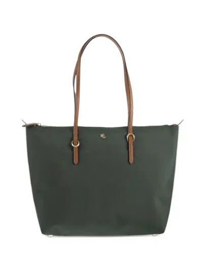 Ralph Lauren Keaton Logo-plaque Tote Bag In Gray