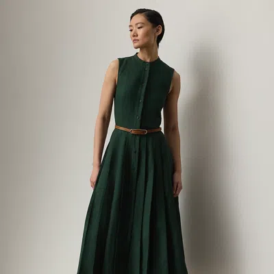 Ralph Lauren Kennedi Linen Sleeveless Day Dress