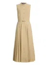 Ralph Lauren Kennedi Midi Dress In Brown