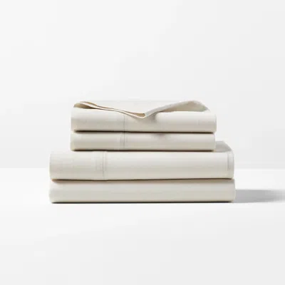 Ralph Lauren Kent Cotton-linen Sheet Set In Linen In Neutral