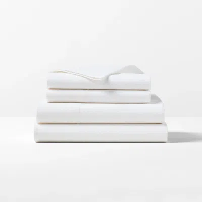Ralph Lauren Kent Cotton-linen Sheet Set In White